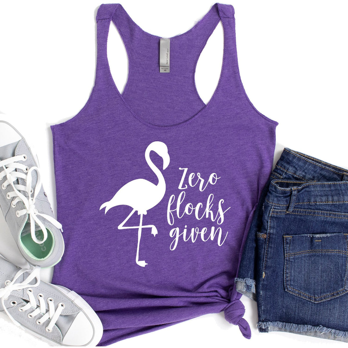 Zero Flocks Given - Tank Top Racerback