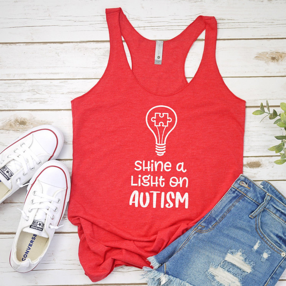 Shine A Light on Autism - Tank Top Racerback