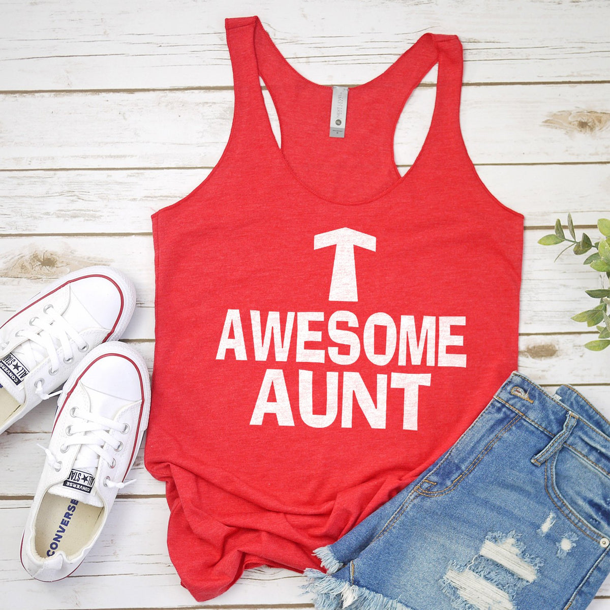 Awesome Aunt - Tank Top Racerback
