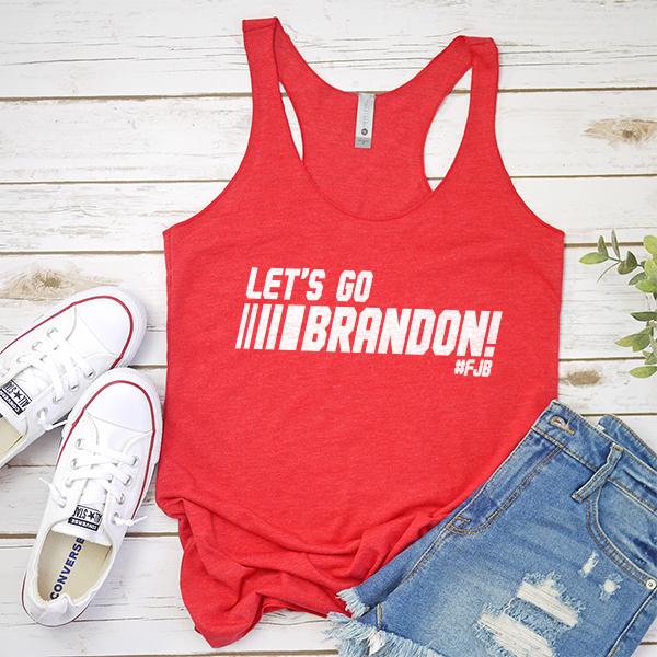 Let&#39;s Go Brandon FJB Racing - Tank Top Racerback