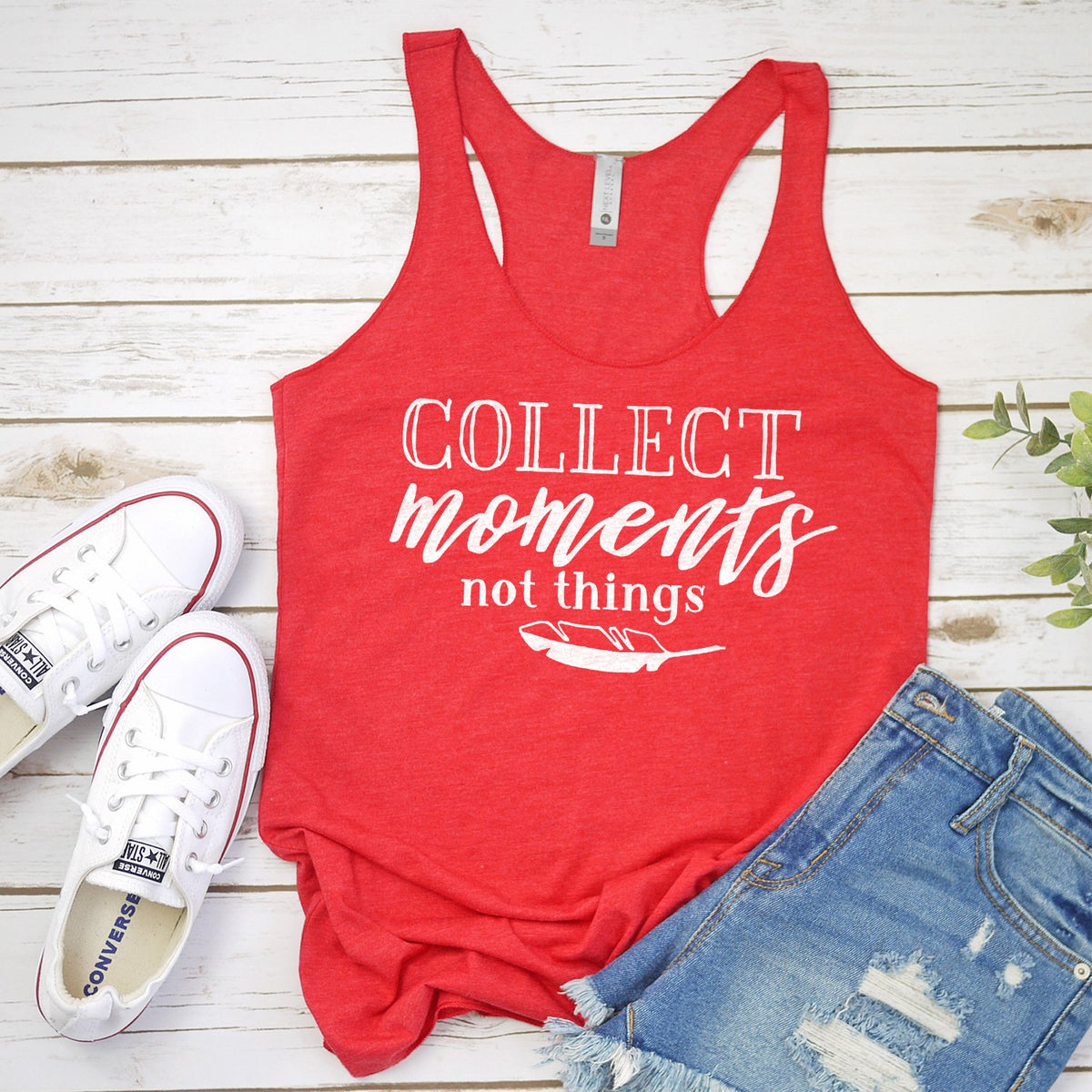 Collect Moments Not Things - Tank Top Racerback