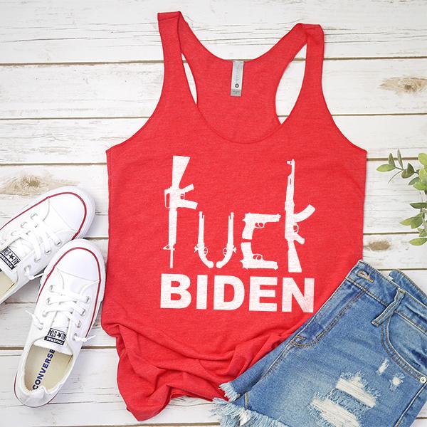 Fuck Biden Guns - Tank Top Racerback