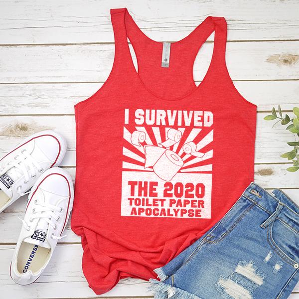 I Survived 2020 Toilet Paper Apocalypse - Tank Top Racerback