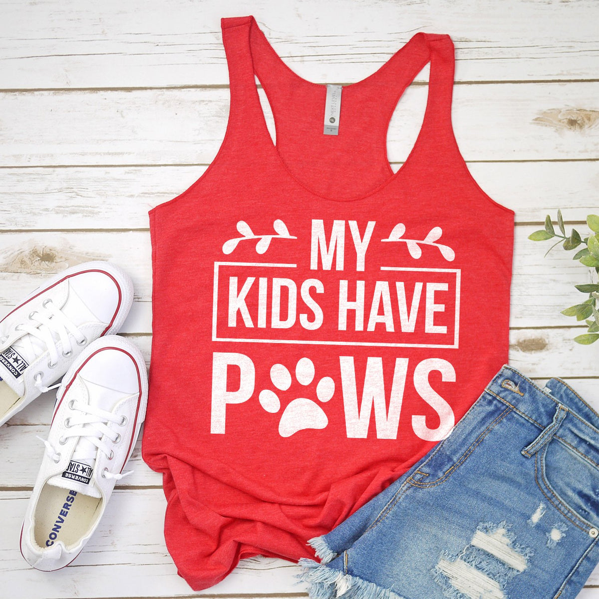 My Kids Have Paws - Tank Top Racerback