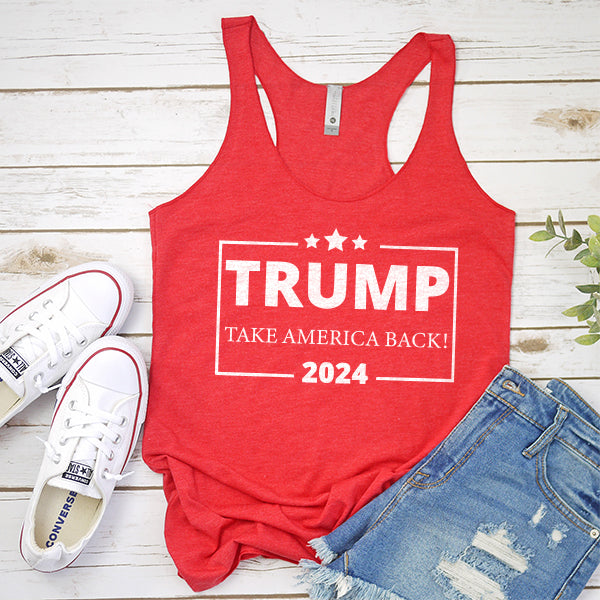 Donald Trump Take America Back 2024 Election - Tank Top Racerback