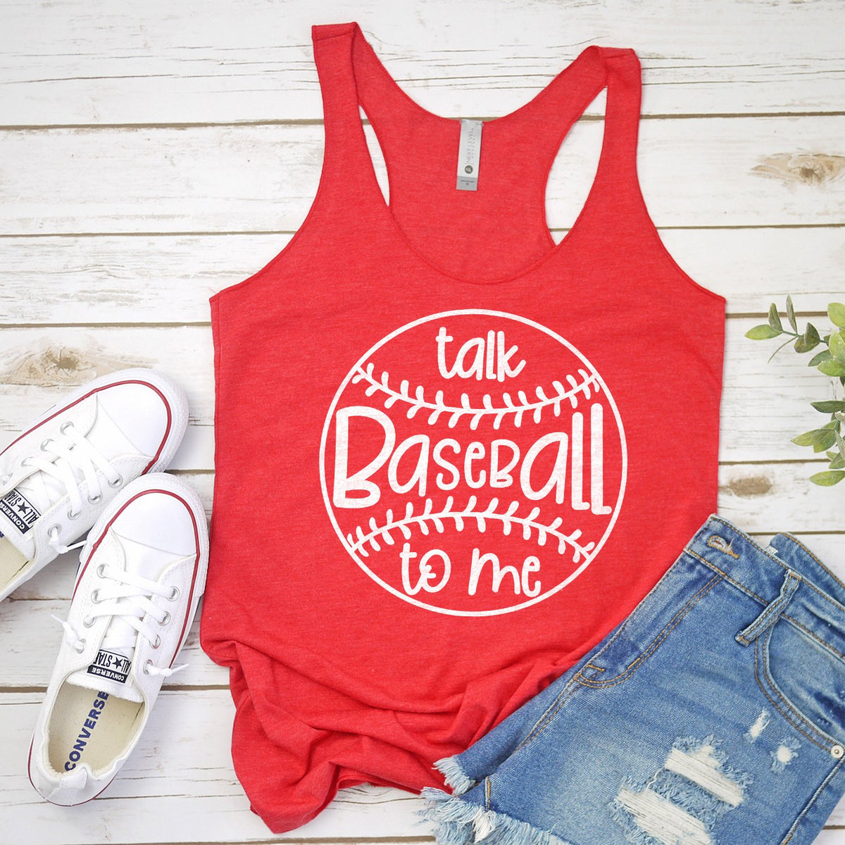 Talk Baseball To Me - Tank Top Racerback