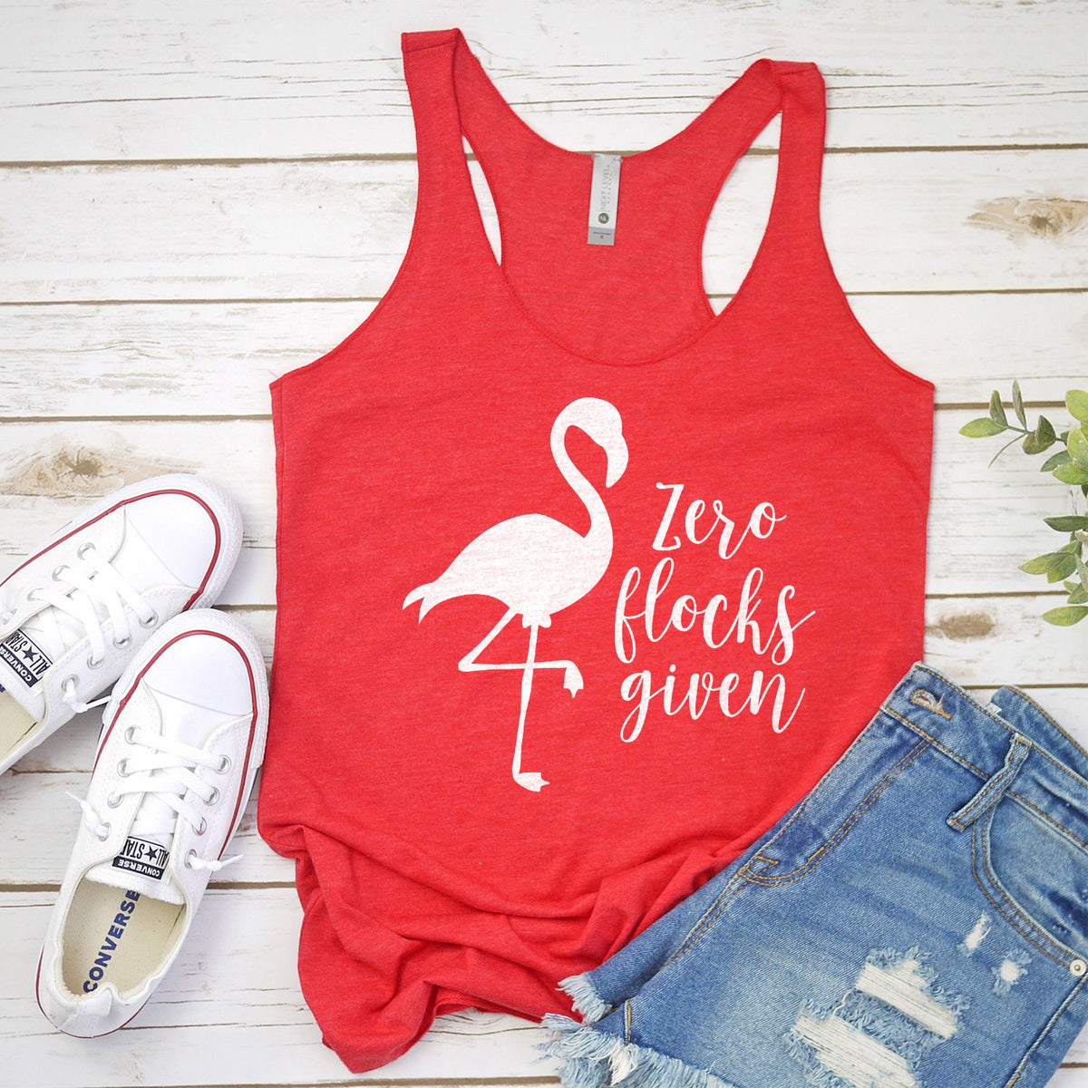 Zero Flocks Given - Tank Top Racerback
