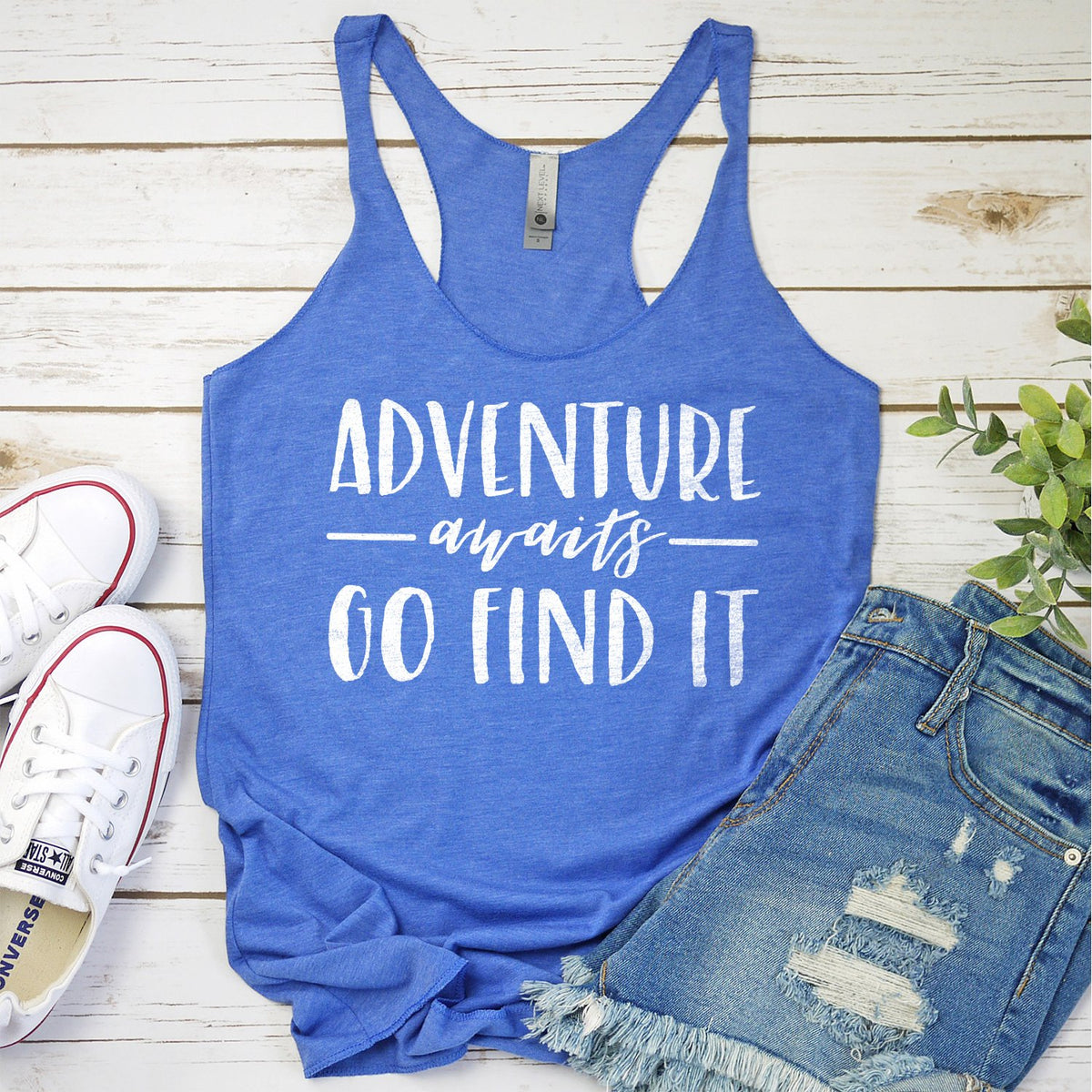 Adventure Awaits Go Find it - Tank Top Racerback