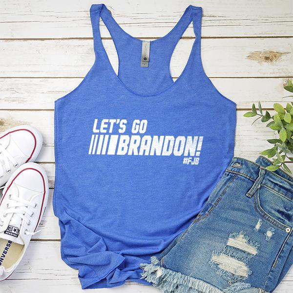 Let&#39;s Go Brandon FJB Racing - Tank Top Racerback