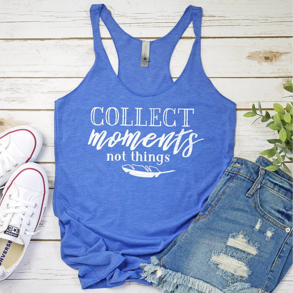 Collect Moments Not Things - Tank Top Racerback