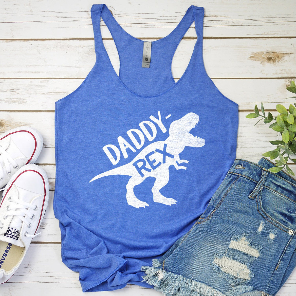 Daddy Rex Dinosaur - Tank Top Racerback