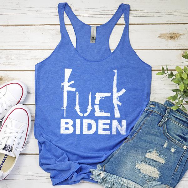 Fuck Biden Guns - Tank Top Racerback