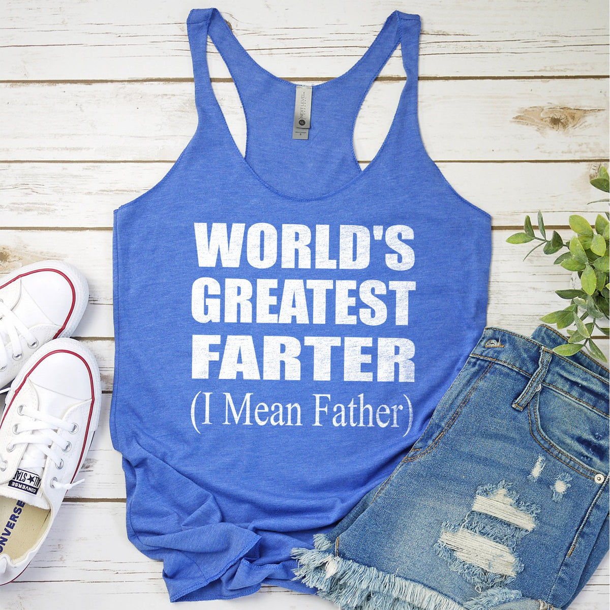 World&#39;s Greatest Farter (I Mean Father) - Tank Top Racerback