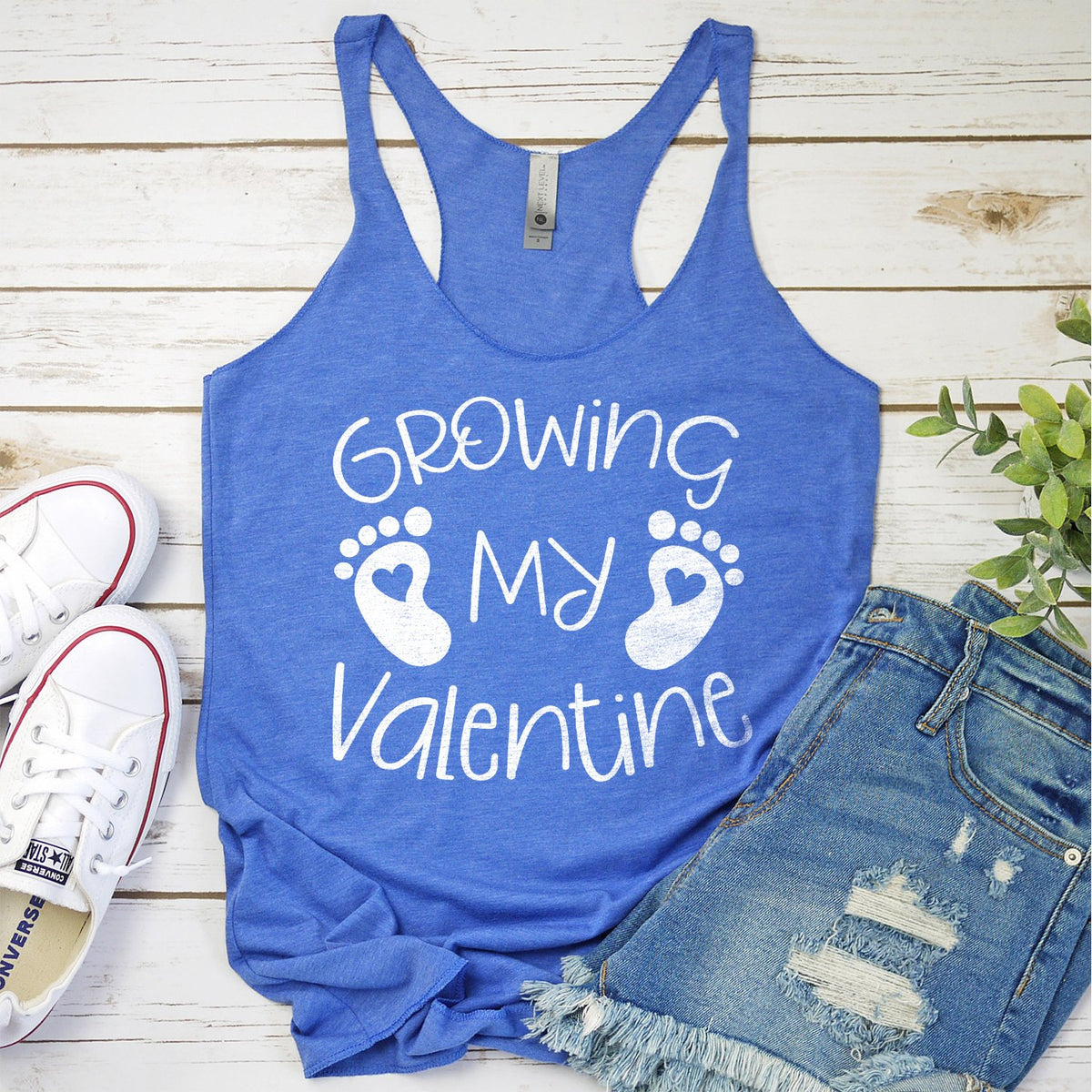 Growing My Valentine - Tank Top Racerback