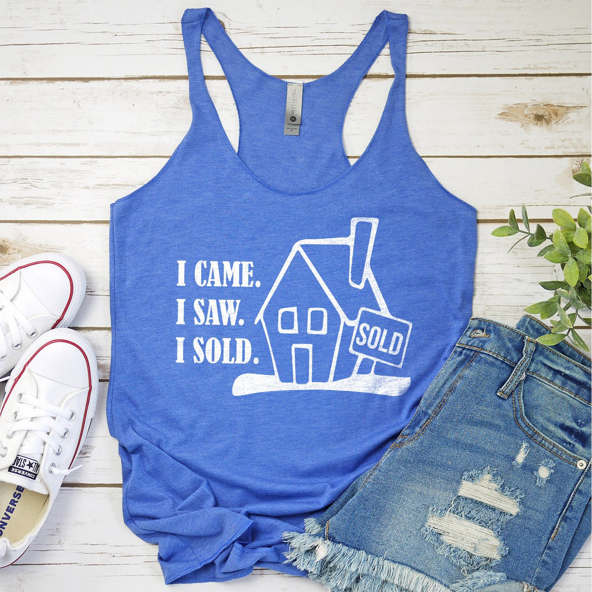 I Came I Saw I Sold - Tank Top Racerback