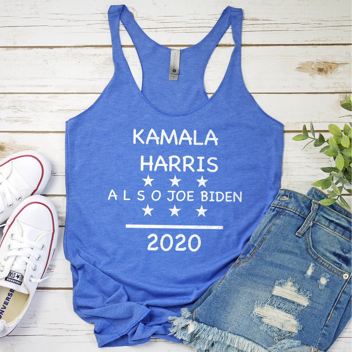 Kamala Harris Also Joe Biden 2020 - Tank Top Racerback