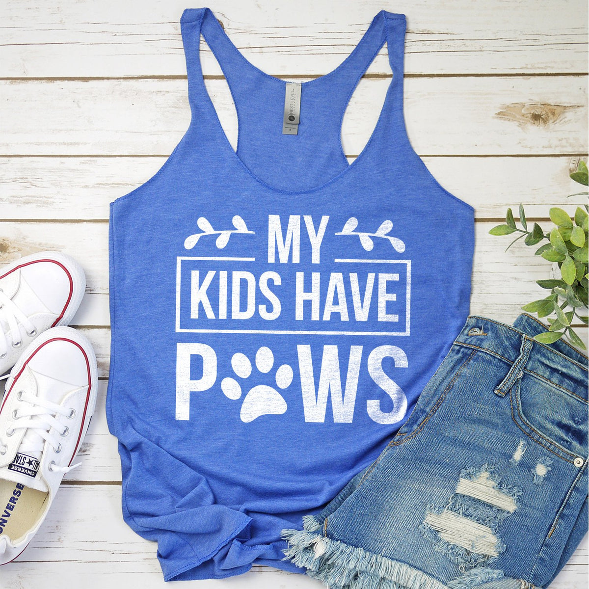 My Kids Have Paws - Tank Top Racerback