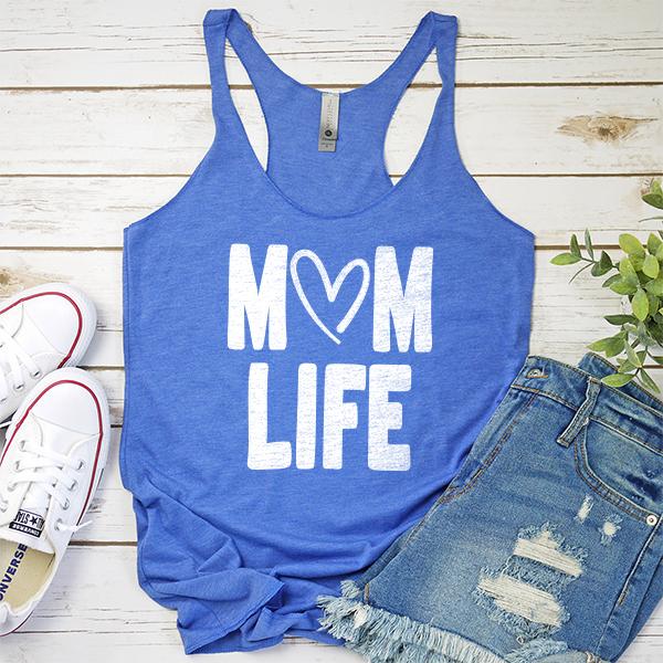 Mom Life with Heart - Tank Top Racerback