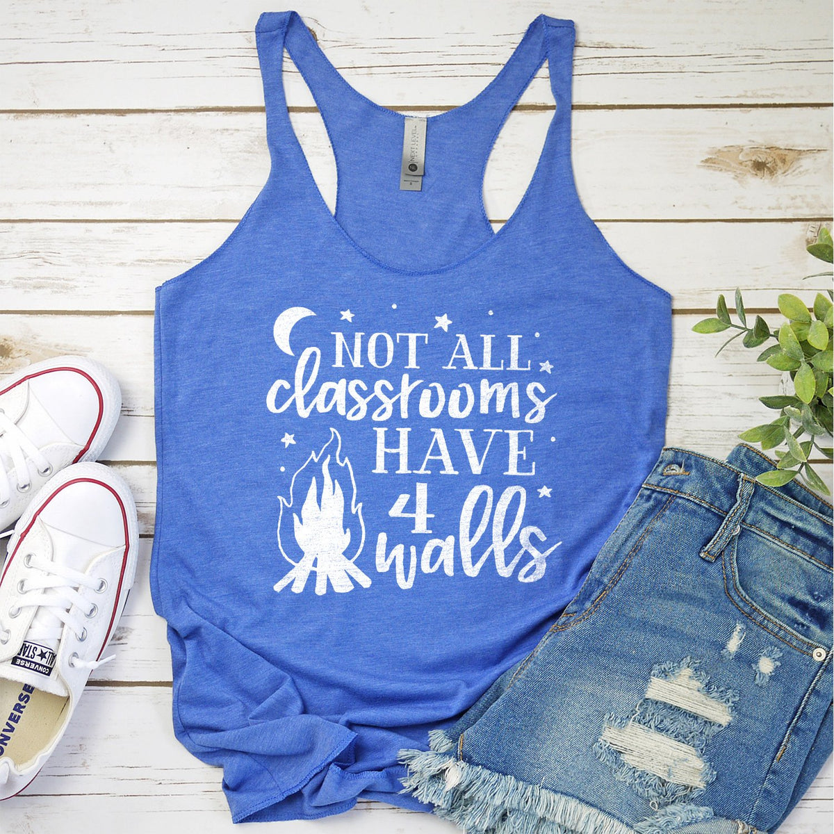 Not All Classrooms Have 4 Walls - Tank Top Racerback