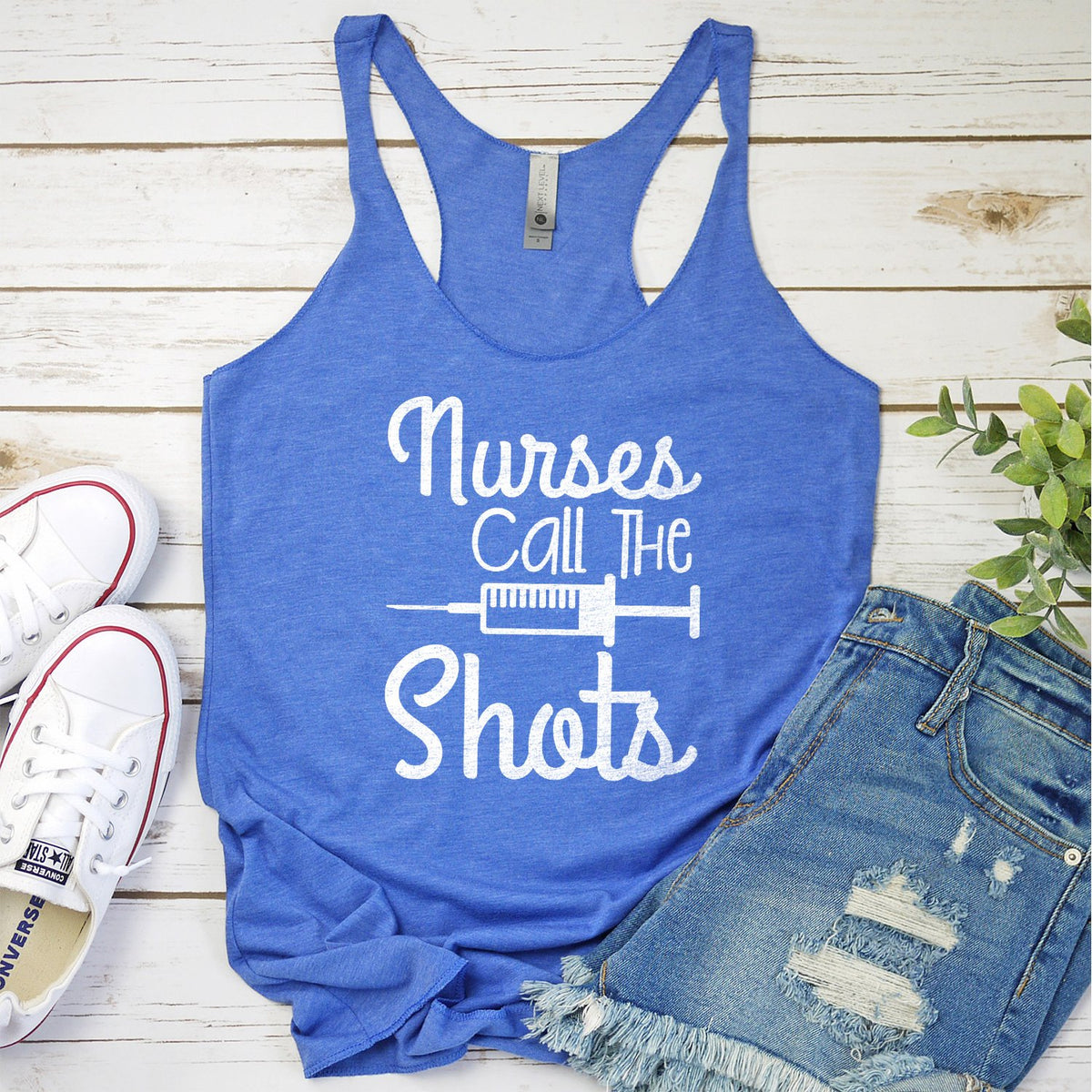 Nurses Call the Shots - Tank Top Racerback