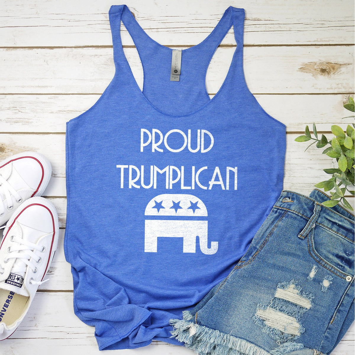Proud Trumplican Elephant - Tank Top Racerback