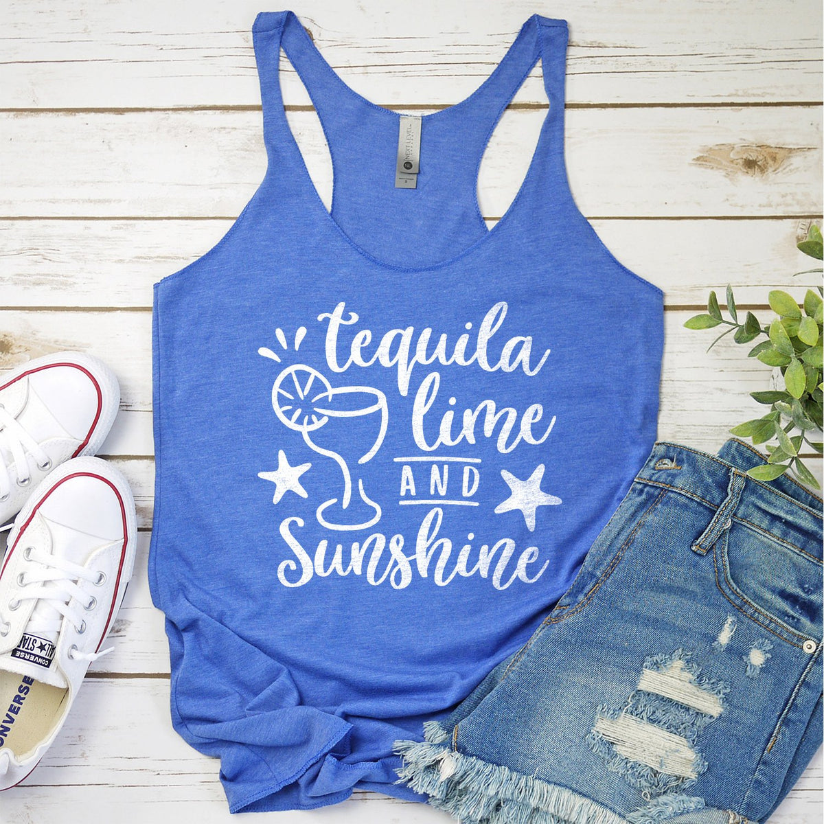 Tequila Lime and Sunshine - Tank Top Racerback