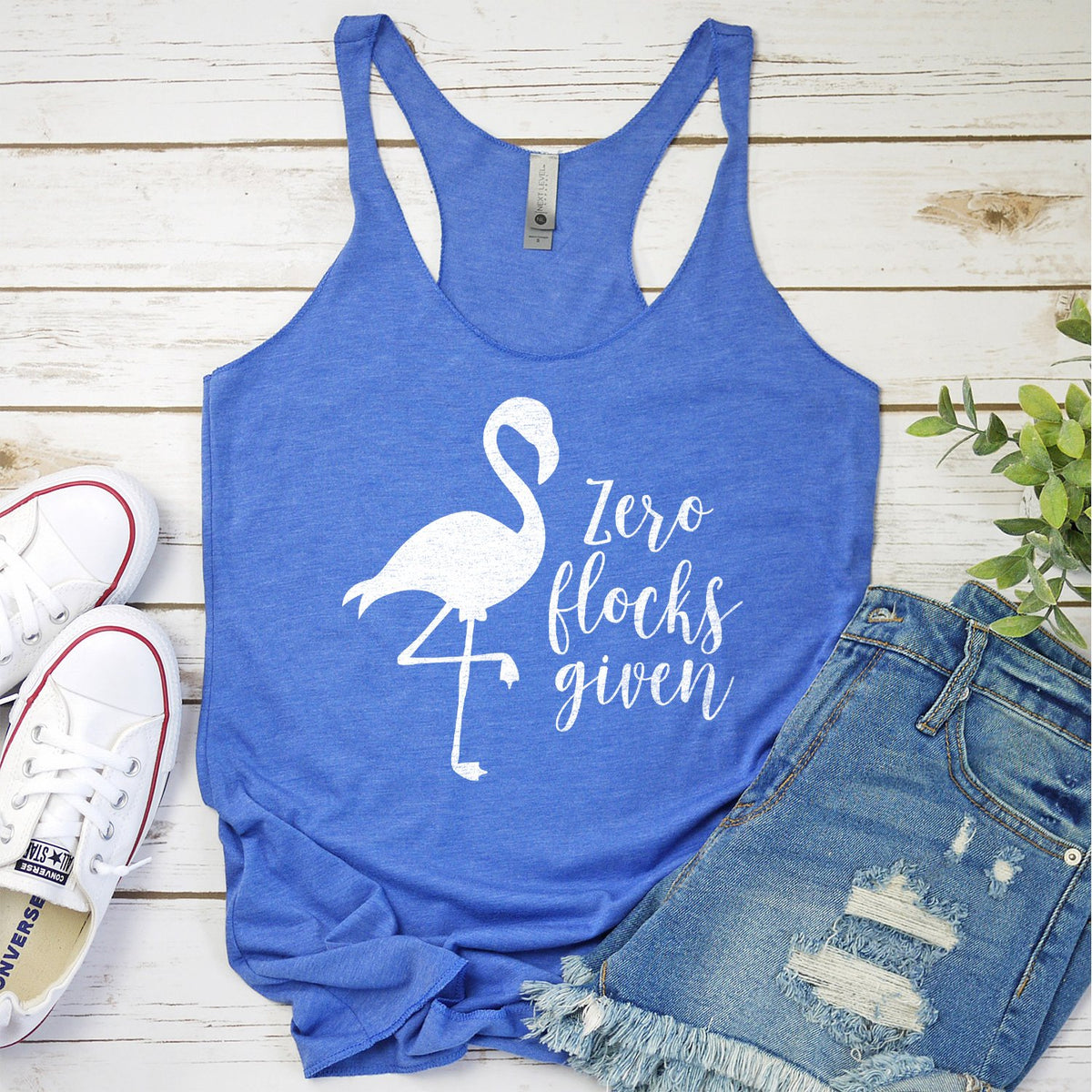 Zero Flocks Given - Tank Top Racerback