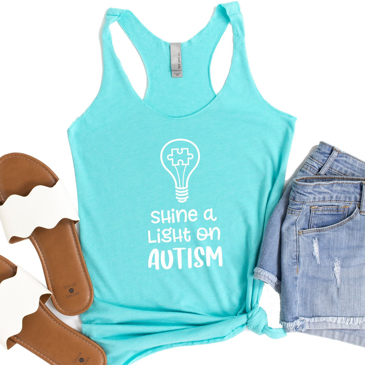 Shine A Light on Autism - Tank Top Racerback