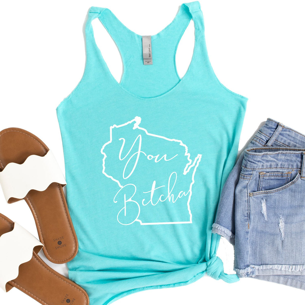 You Betcha Wisconsin - Tank Top Racerback