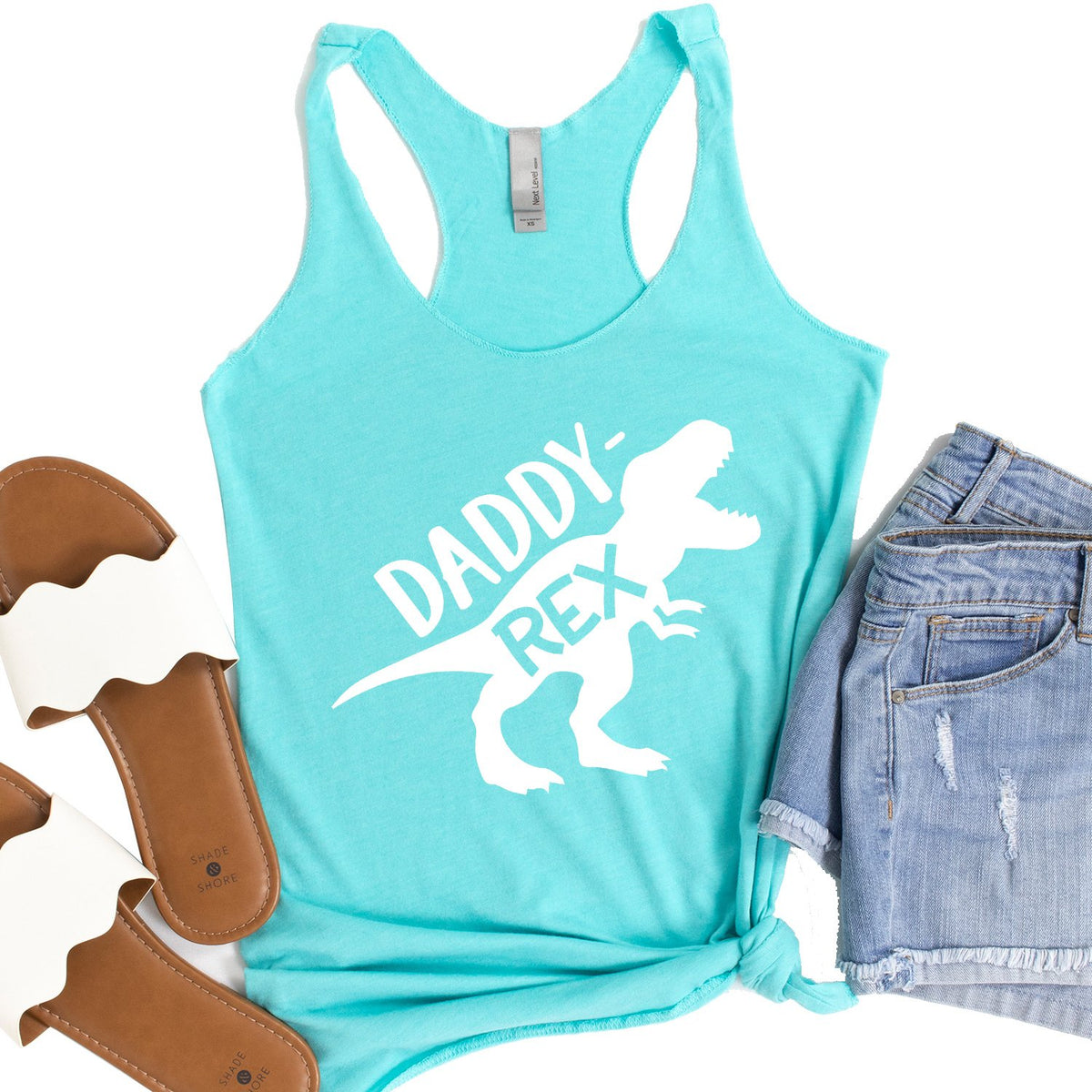 Daddy Rex Dinosaur - Tank Top Racerback