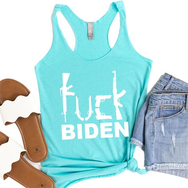 Fuck Biden Guns - Tank Top Racerback