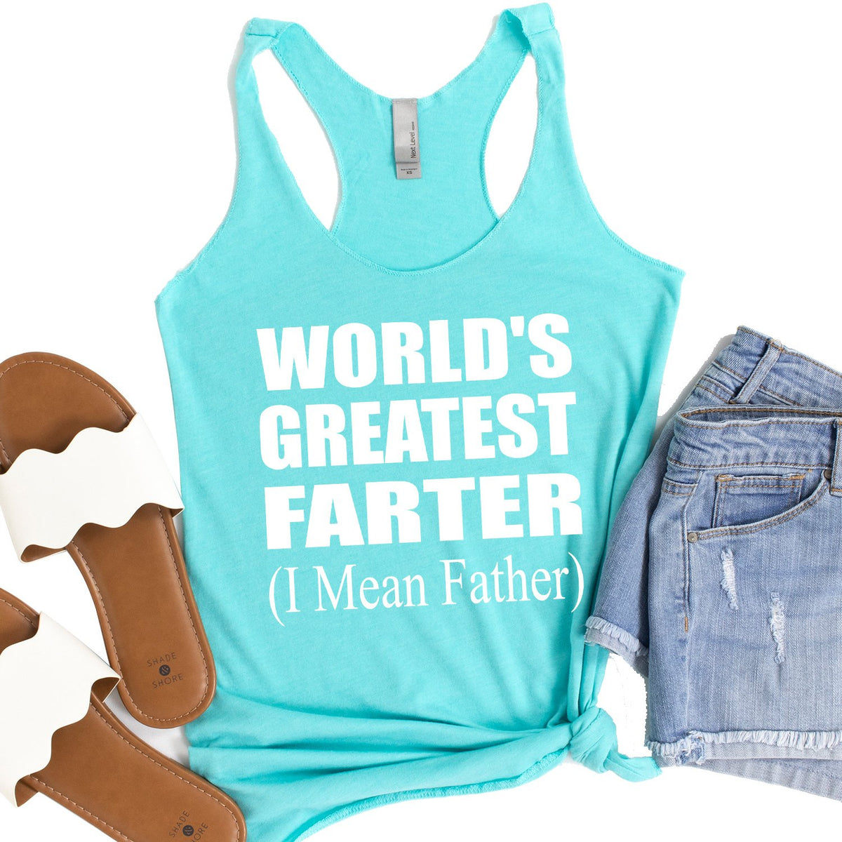 World&#39;s Greatest Farter (I Mean Father) - Tank Top Racerback