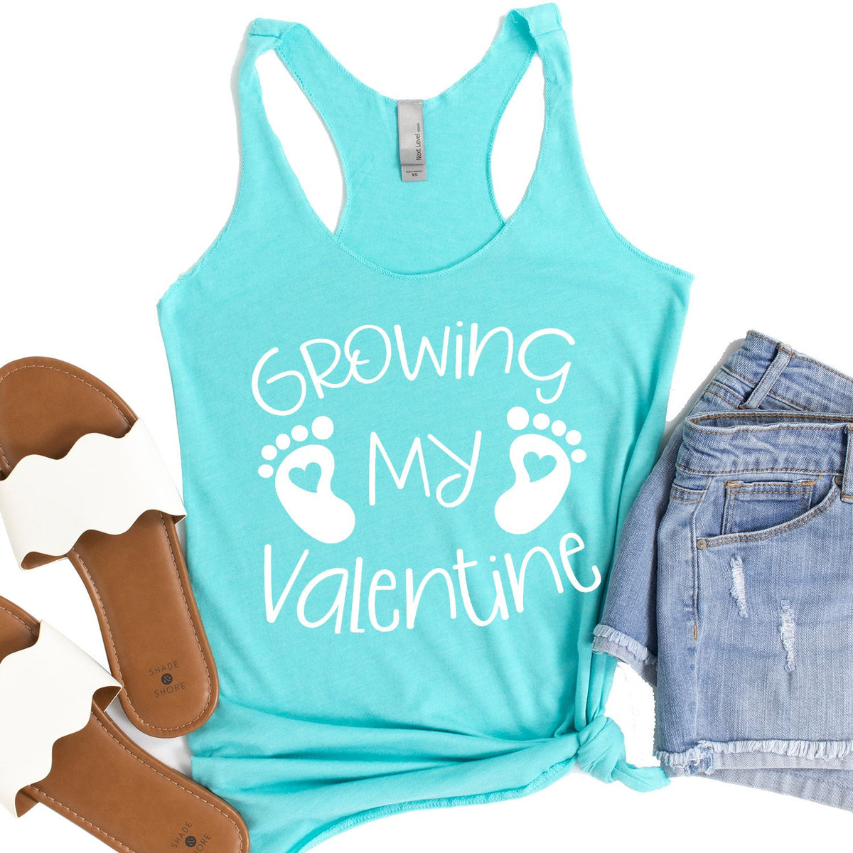 Growing My Valentine - Tank Top Racerback