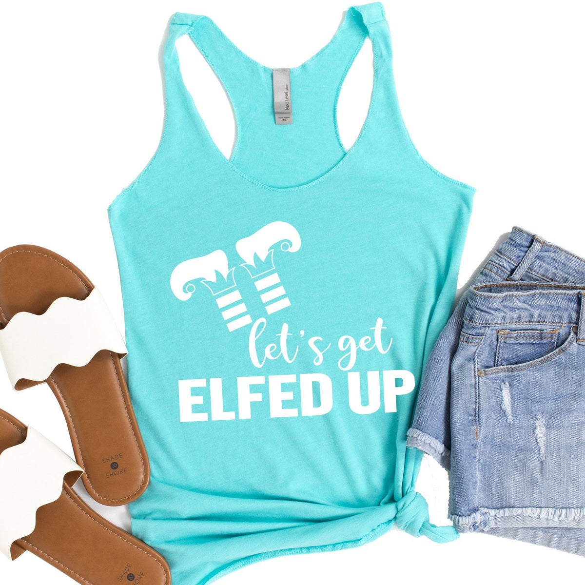 Let&#39;s Get Elfed Up - Tank Top Racerback
