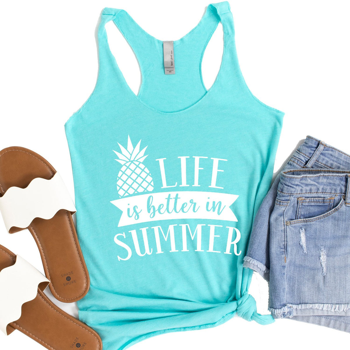 Life is Better in Summer - Tank Top Racerback