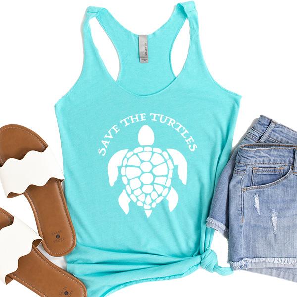Save The Turtles - Tank Top Racerback