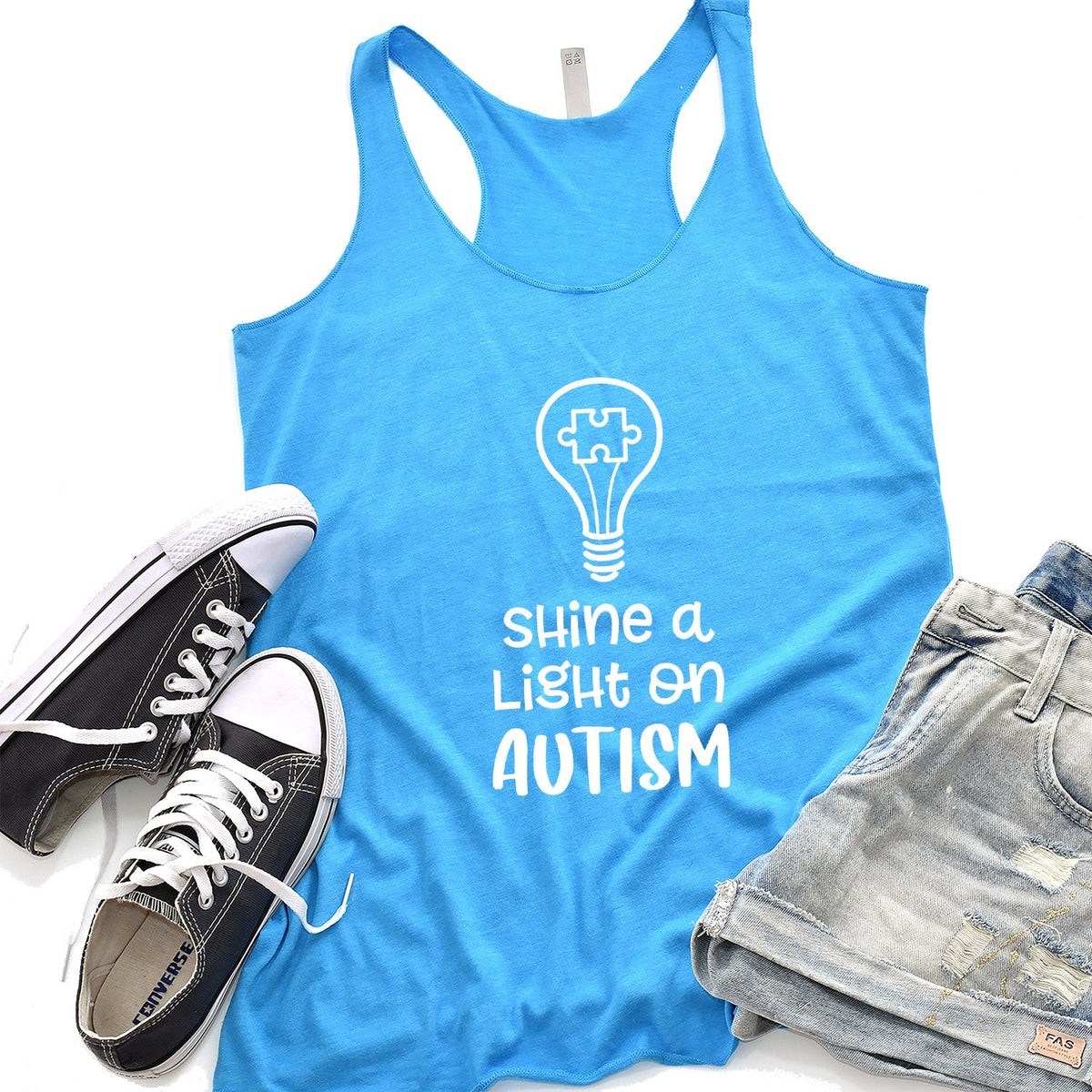 Shine A Light on Autism - Tank Top Racerback