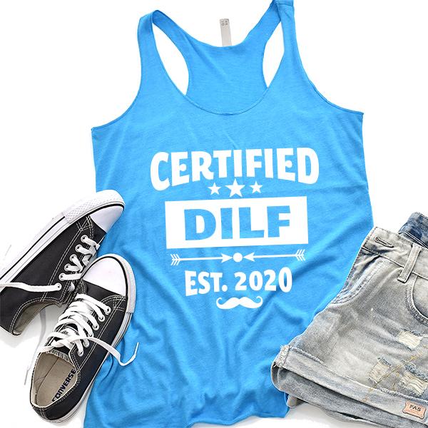 Certified DILF Est. 2020 - Tank Top Racerback