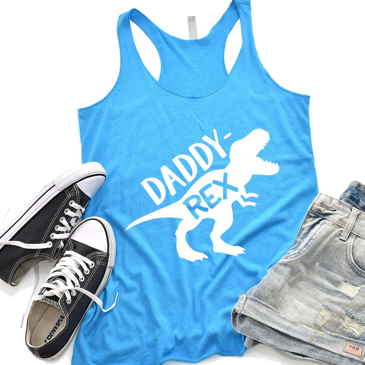 Daddy Rex Dinosaur - Tank Top Racerback