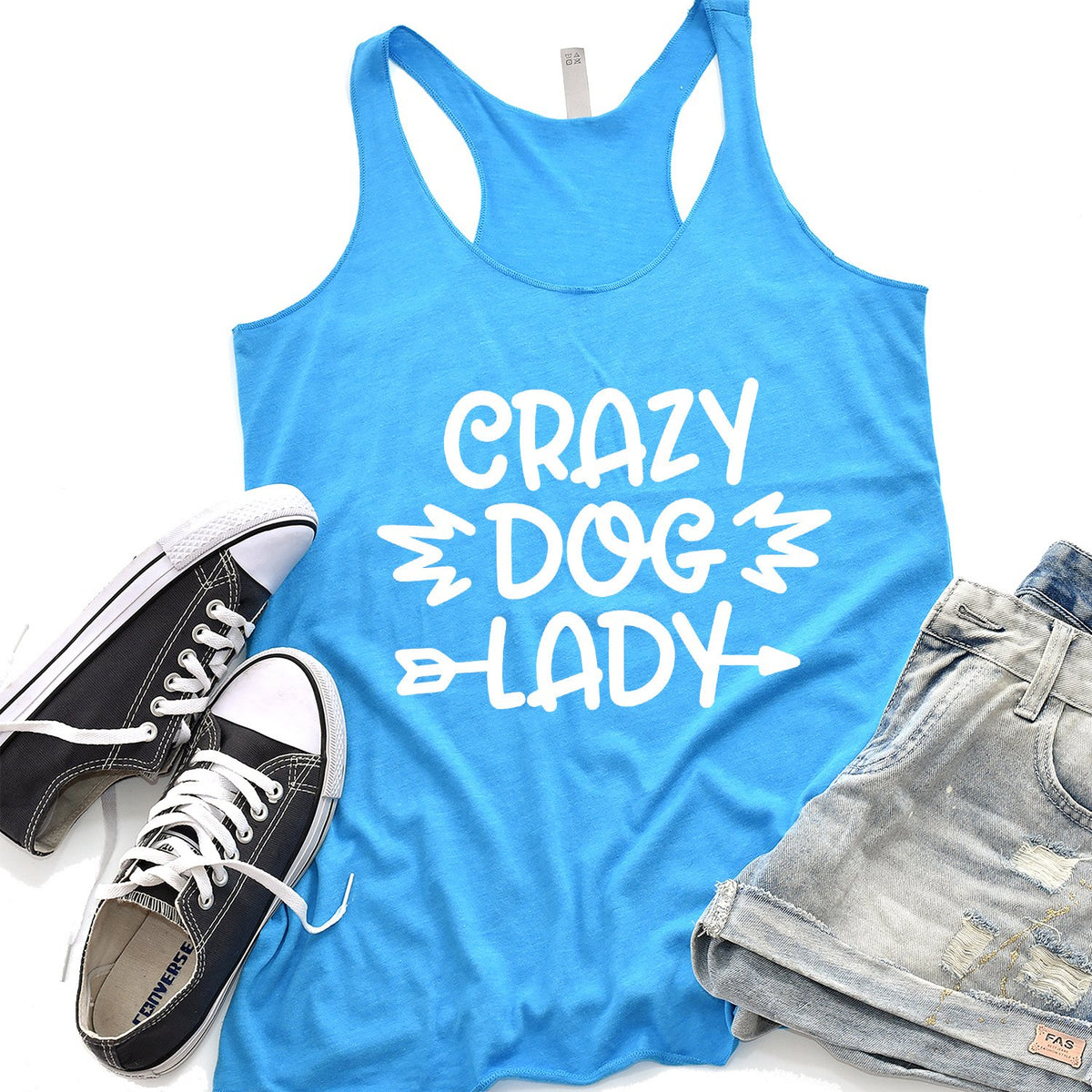 Crazy Dog Lady - Tank Top Racerback