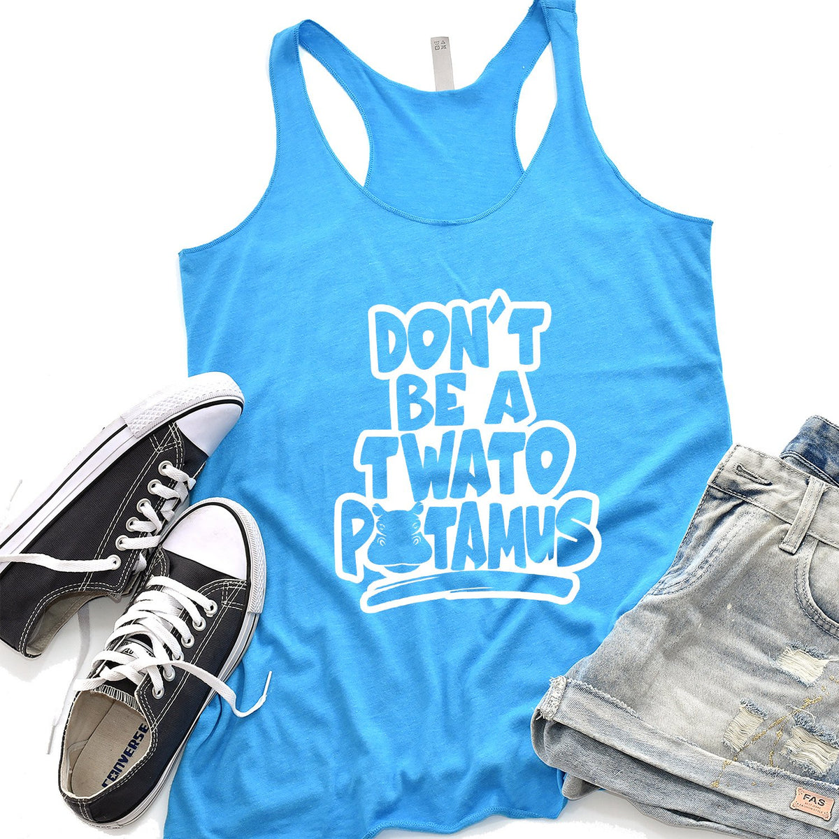 Don&#39;t Be A Twatopotamus - Tank Top Racerback