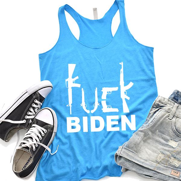 Fuck Biden Guns - Tank Top Racerback