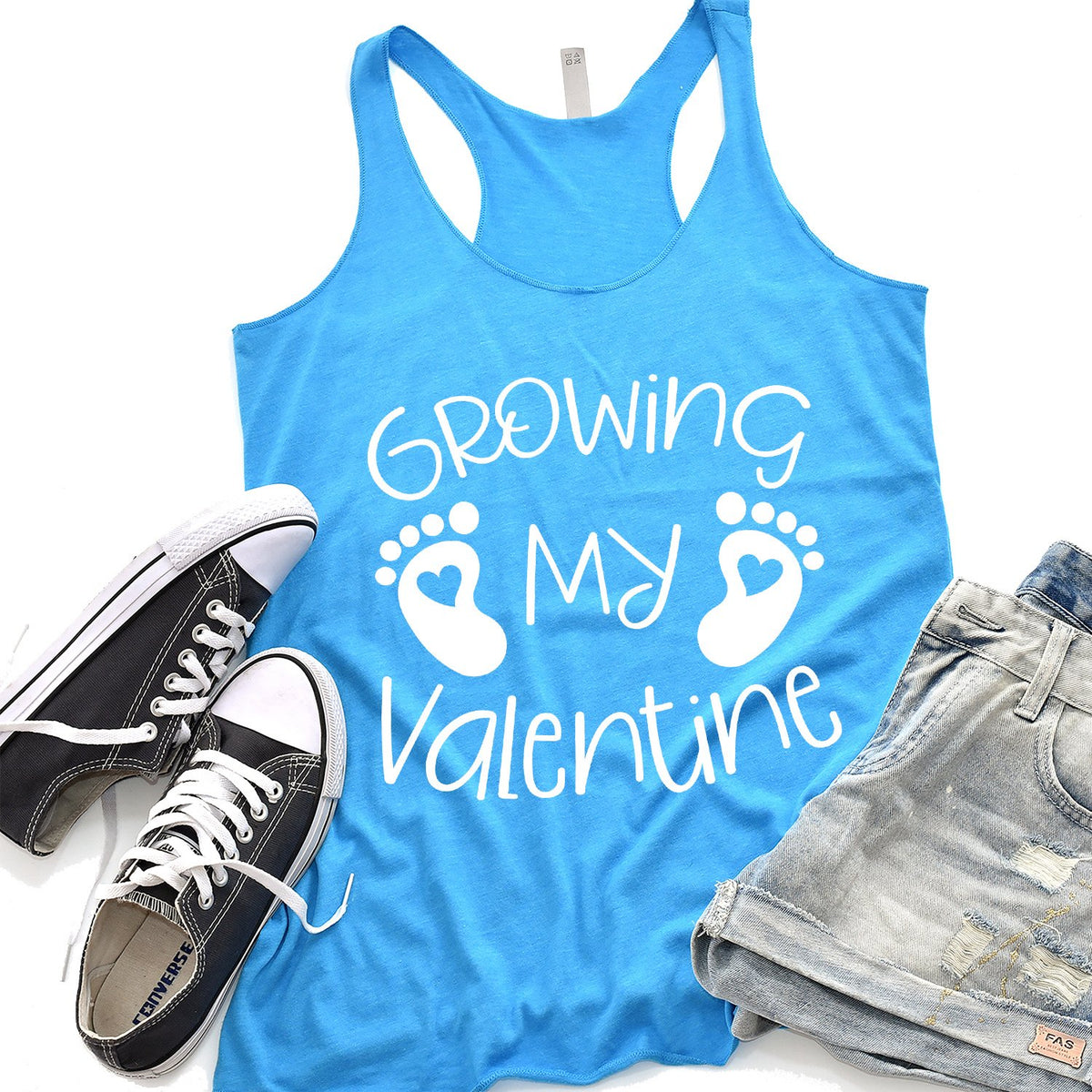 Growing My Valentine - Tank Top Racerback