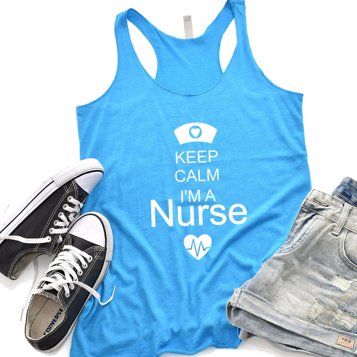 Keep Calm I&#39;m A Nurse - Tank Top Racerback