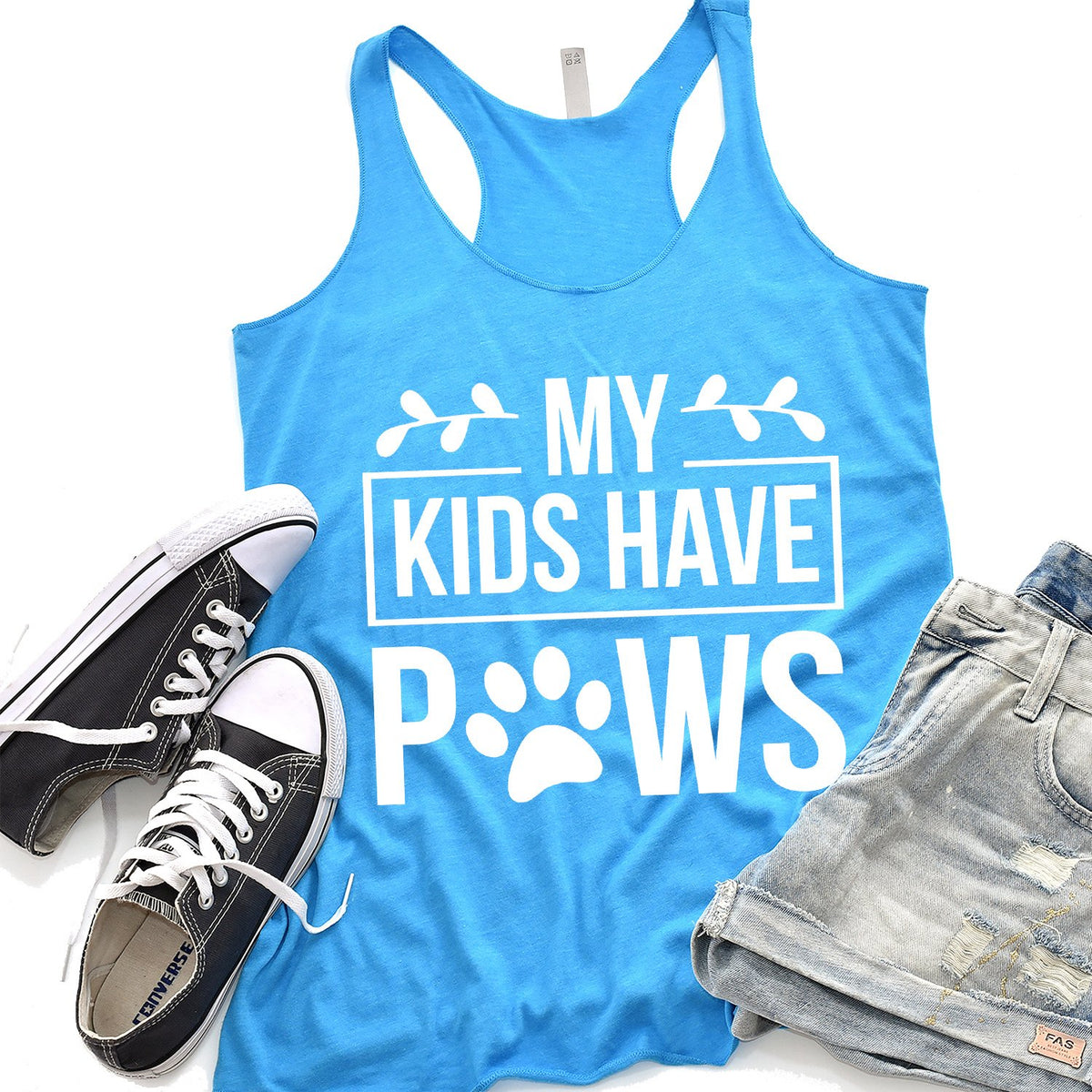 My Kids Have Paws - Tank Top Racerback