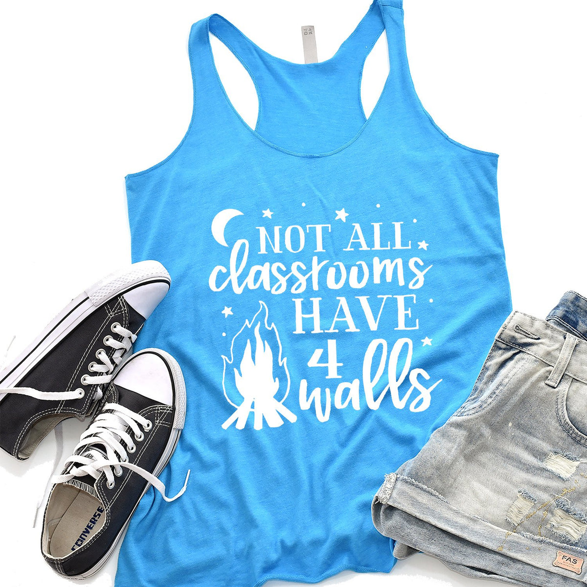 Not All Classrooms Have 4 Walls - Tank Top Racerback