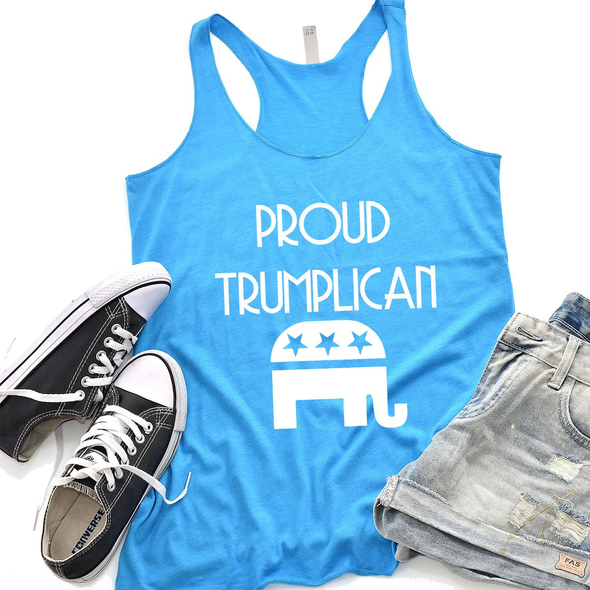 Proud Trumplican Elephant - Tank Top Racerback