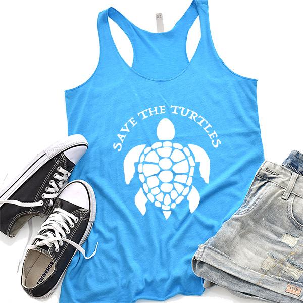 Save The Turtles - Tank Top Racerback