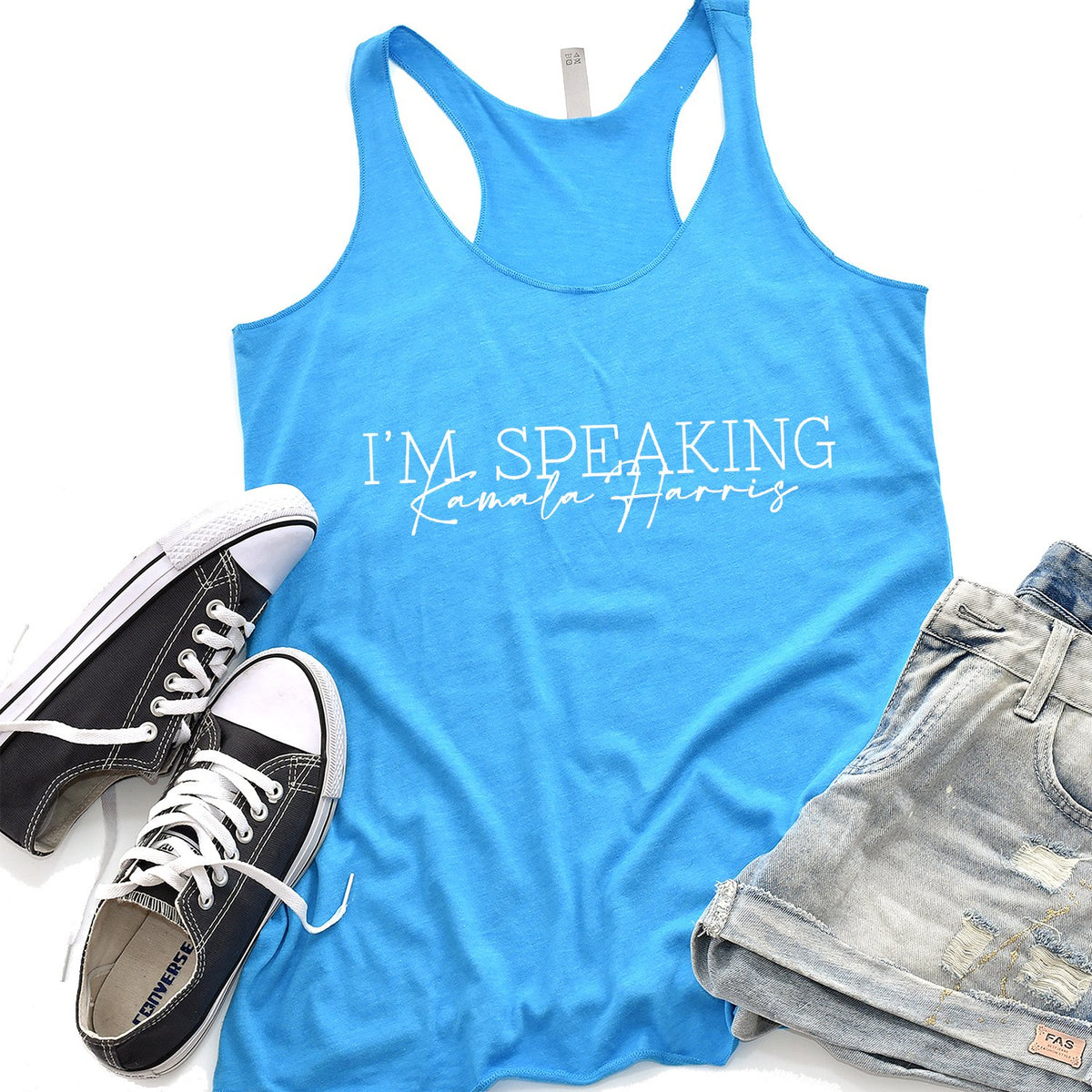 I&#39;m Speaking Kamala Harris - Tank Top Racerback