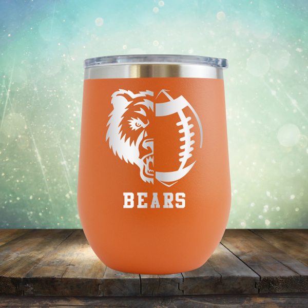 Bears Football - Stemless Wine Cup
